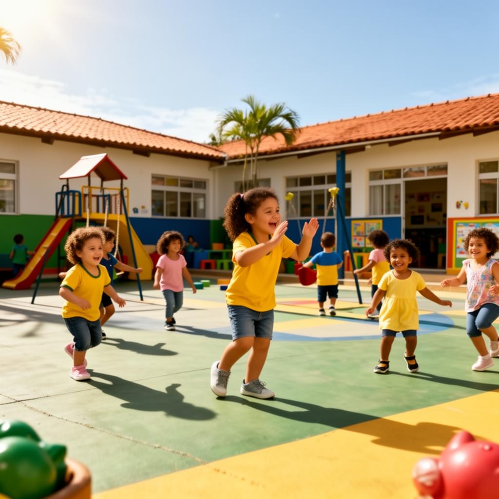 Crianças seguras em creche